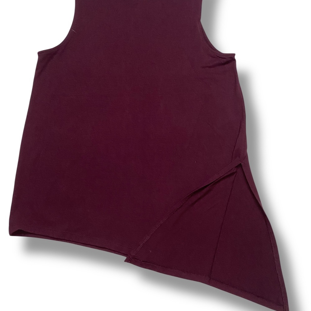 Athleta Burgundy Asymmetrical Tank Top